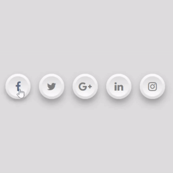 the ultimate guide to skeuomorphic social media buttons with html and css.gif